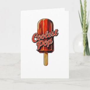 Carte Papa drôle de la Fête des Pères rétro le plus cool