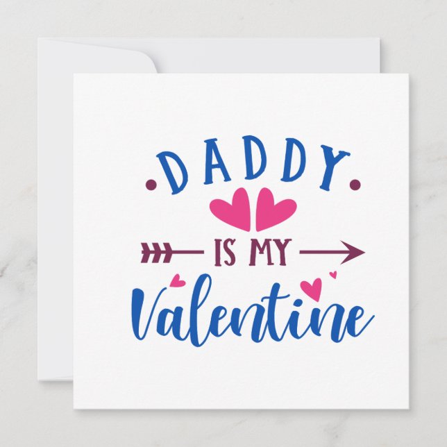 Carte Papa est à ma Saint Valentin (Devant)