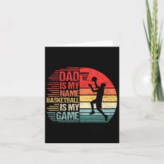 Carte Papa Est Mon Nom Fun Papa Bysketbyll Est Mon Game 
