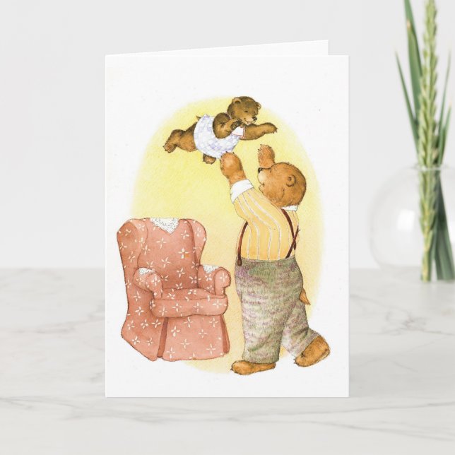 Carte Papa et bébé ours (Devant)