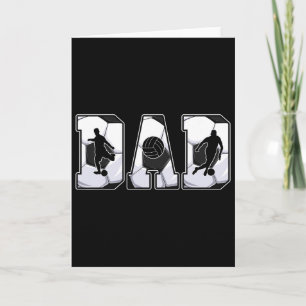 Carte Papa footballeur rétro Papa père Joyeuse fête des