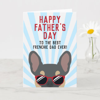 Carte Papa Frenchie de la Fête des Pères Bouledogue Fran