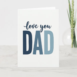 Carte Papa Graduation Navy