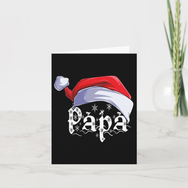 Carte Papa Joyeux Noël Père Noël Noël Joyeux Noël Match  (Devant)