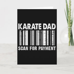 Carte Papa Karaté Scannez Pour Paiement Rcode Fête Des P