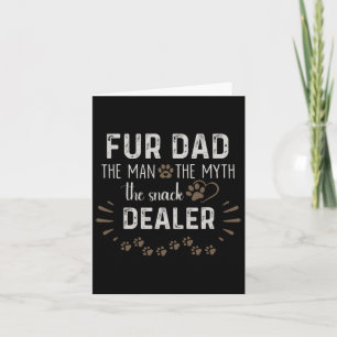 Carte Papa l'homme le mythe le chien qui distribue des c