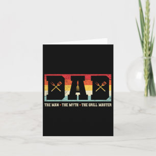 Carte Papa L'Homme Le Mythe Le Grill Master Bbq Party Fa
