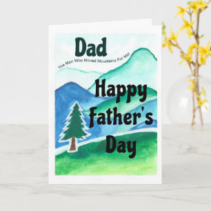 Carte Papa l'homme qui a déplacé des montagnes pour moi