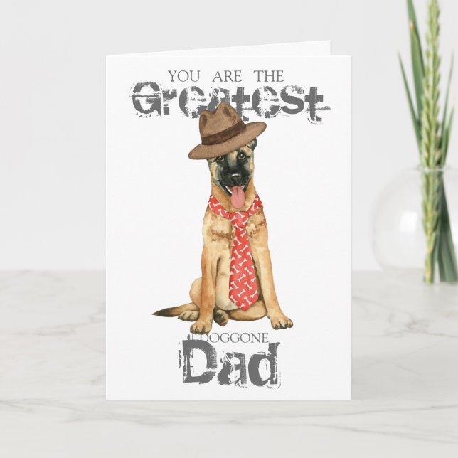 Carte Papa Malinois belge (Devant)