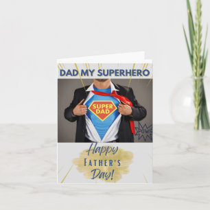 Carte Papa Mon Superhéros - Bonne Fête des pères !