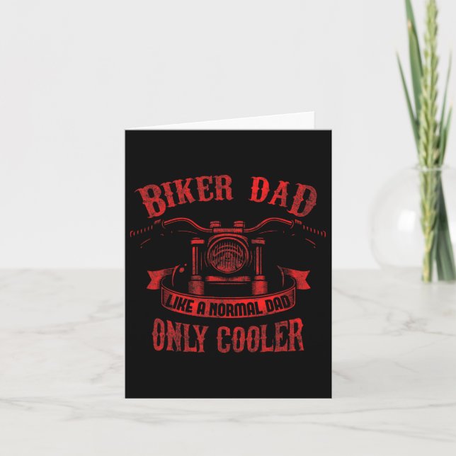 Carte Papa Moto Père39s Conception de jour pour les père (Devant)