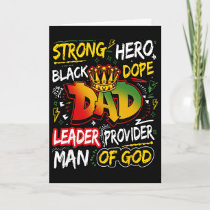 Carte Papa Noir Drogue Juneteenth Fête des Pères América