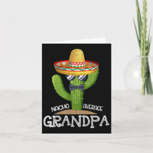 Carte Papa Papa Papa Papa Fête des pères Nacho Moyenne G