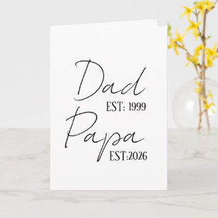 Carte Papa & Papy EST Personnalisé Nouveau Cadeau pour