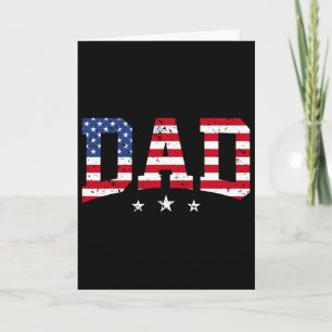 Carte Papa patriotique Usa Fête des pères Drapeau améric