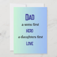 Papa, premier héros des fils, premier amour des fi