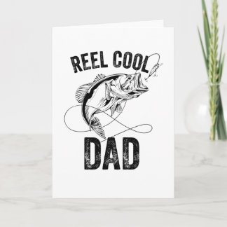 Carte Papa Super Cool Fête des Pères Cadeau de Pêche Pêc