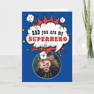 Carte Papa Superhero Dessin Discours Fête des pères de b