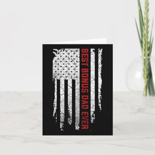 Carte Papa Supplémentaire Drapeau Américain Usa Cadeau D (Devant)