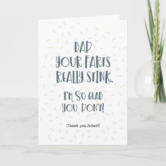 Carte Papa, Tes Peurs Puent ! (Devant)