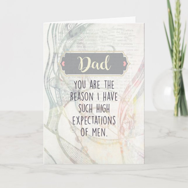 Carte Papa, tu es la raison pour laquelle j'ai des atten (Devant)