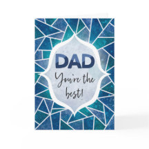 Papa Tu es le Meilleur Bonne Fête des Pères Bleu