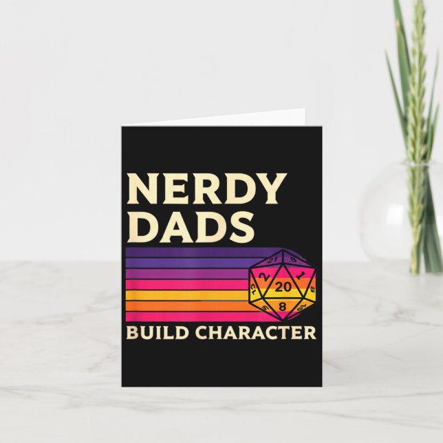 Carte Papas Nerds Forment Le Caractère, Fat Rpg Rétro Su (Devant)