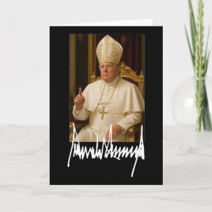 Carte Pape Trump Drôle Président Américain Trump Vatican