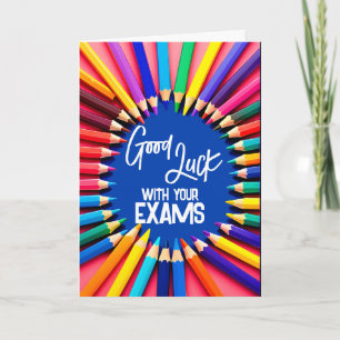 Carte Papeterie Bonne chance dans vos examens GCSE ALeve