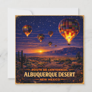 Carte Papeterie de voyage désertique Route 66 d'Albuquer