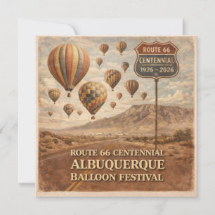 Carte Papeterie de voyage pour le Festival de ballons d'