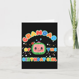 Carte Papi de la fille d'anniversaire drôle de famille M