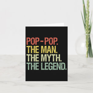 Carte Papi l'homme le mythe la légende Cadeau pour papa
