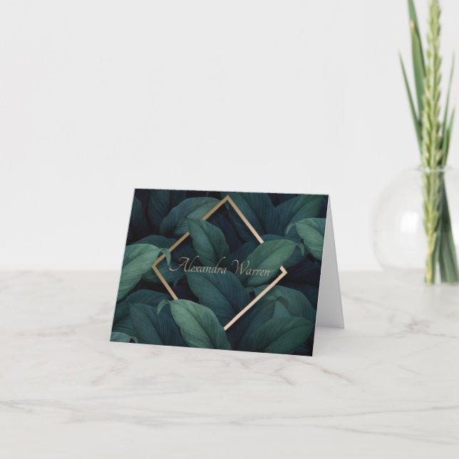 Carte Papier à lettres plié personnalisé (Devant)