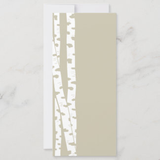 Carte Papier Arbres à bouleau blanc