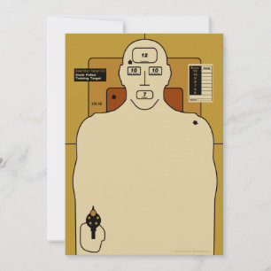 Carte Papier cible, cible de tir de l'homme de pistolet
