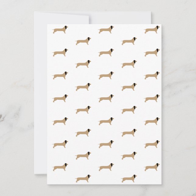 Carte Papier Dachshund (Devant)