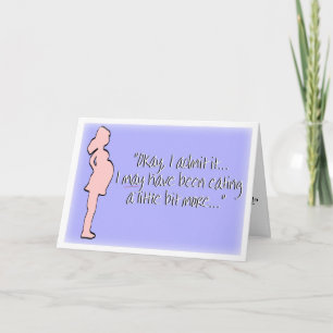 Carte papier pour Faire-part enceintes de grossess