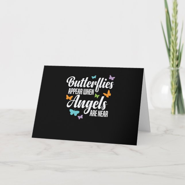 Carte Papillon Appear When Angels are Near (Devant)
