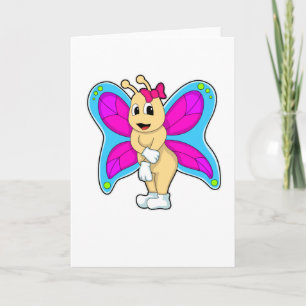 Carte Papillon au ruban