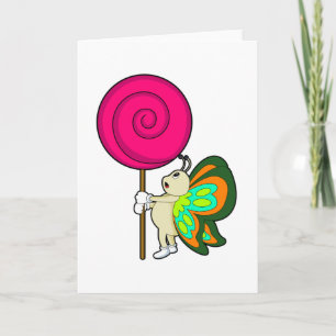 Carte Papillon avec Lollipop