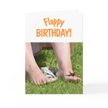 Carte papillon d'anniversaire appétissante