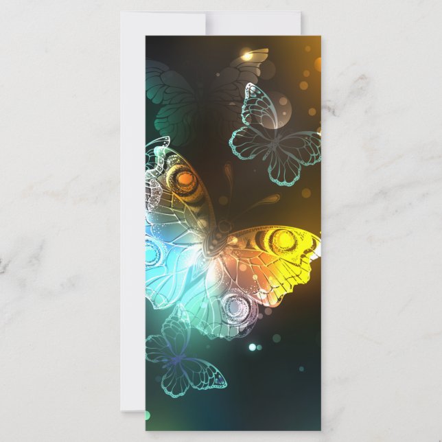 Carte Papillon lumineux et papillons de nuit (Devant)