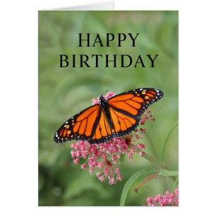 Carte papillon Monarch