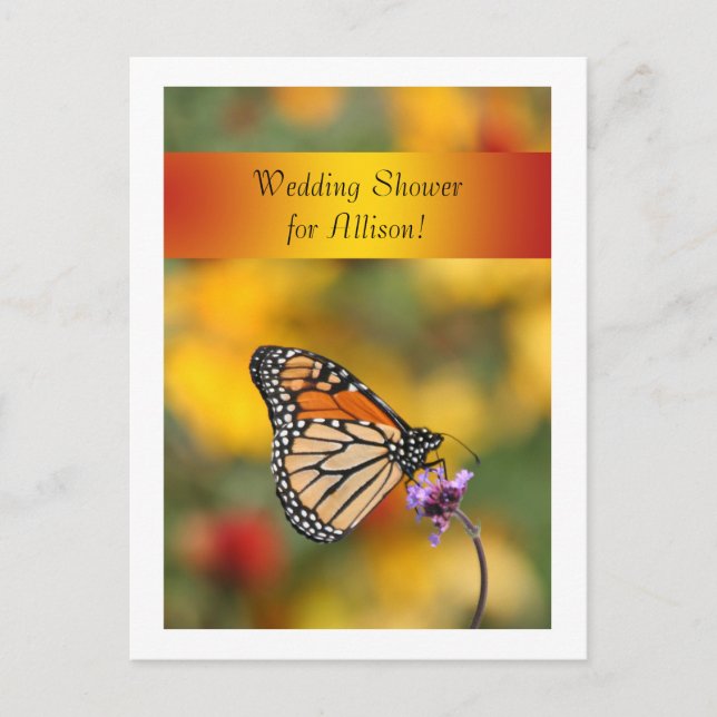 Carte papillon Monarch (Devant)