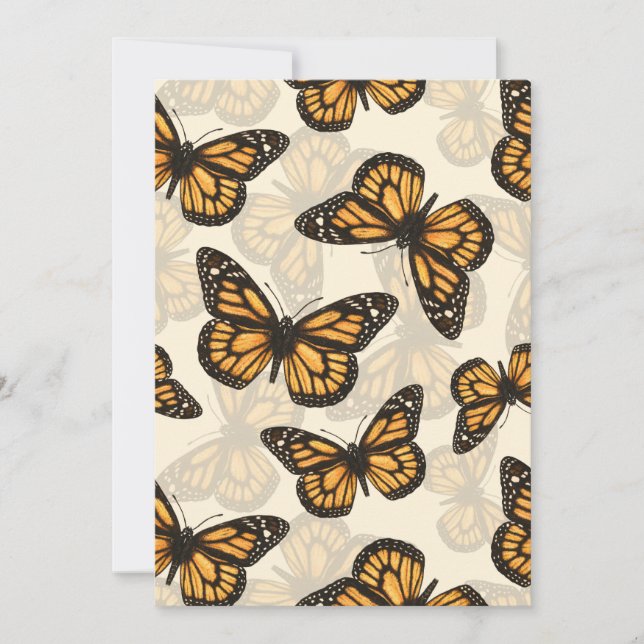 Carte Papillon monarque (Devant)