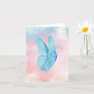 Carte Papillon onirique esthétique