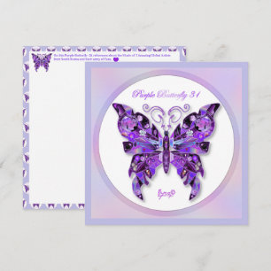 Carte Papillon pourpre 31