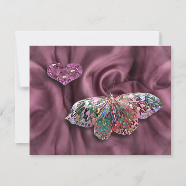 Carte Papillon précieux (Devant)