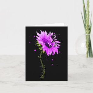 Carte Papillon Ruban Violet Surdosage Femmes Sensibilisa